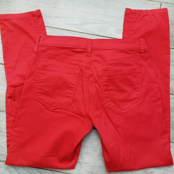 Ann Taylor LOFT Modern Skinny Jean's Red 26 / 2P - Picture 4 of 5